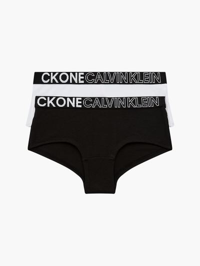Calvin Klein Ruhák HU640861 | Calvin Klein CK One Lány Csípő Bugyi Fekete / Fehér